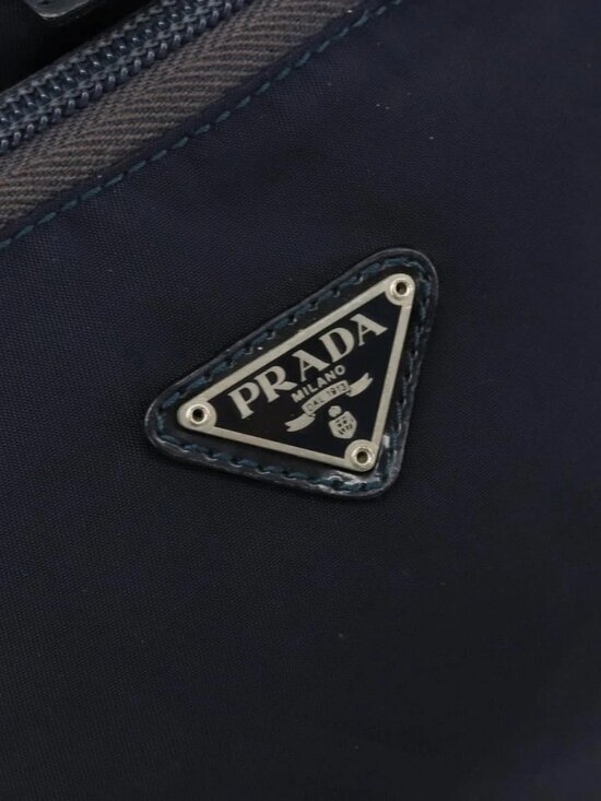 PRADA Backpack Nylon Navy Silver Auth bs34480 main image 10